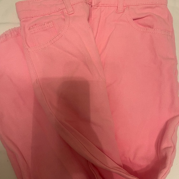 Cropped Raw Hem High Waist Straight Leg Jeans Size 4 - Picture 4 of 5